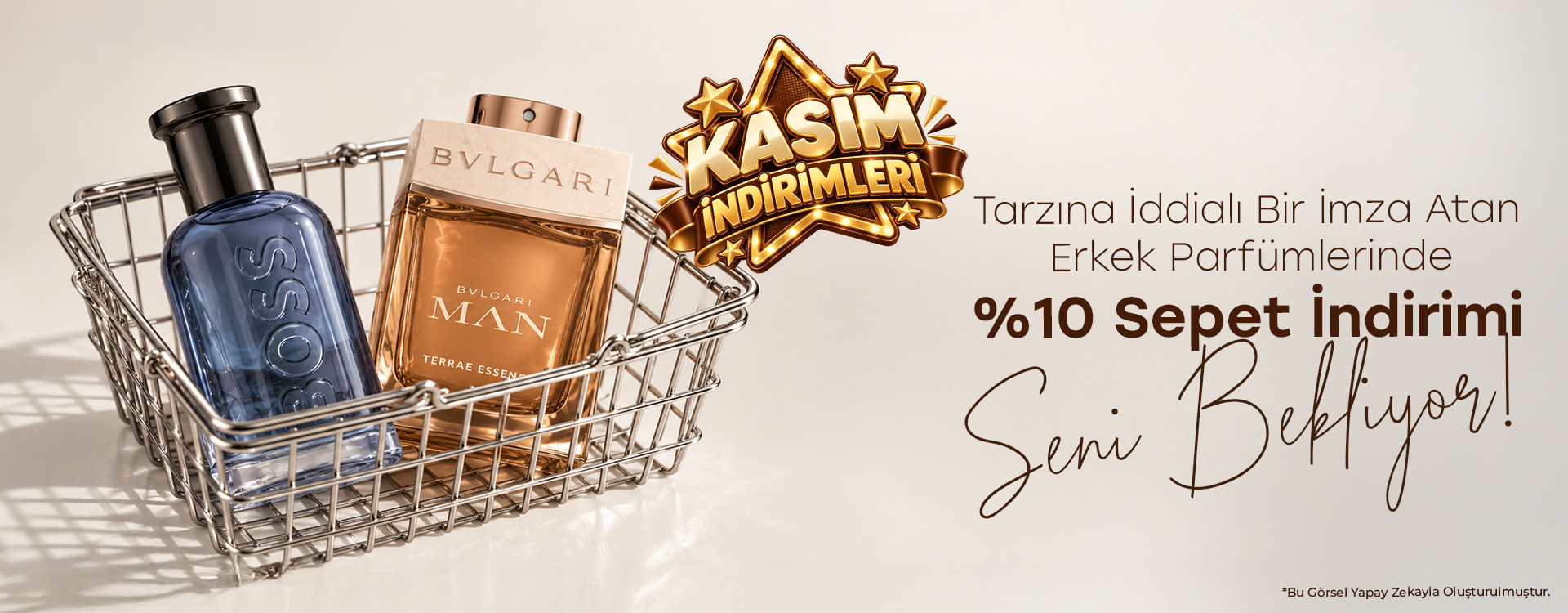 Erkek Parfümlerde Sepette %10 İndirim!