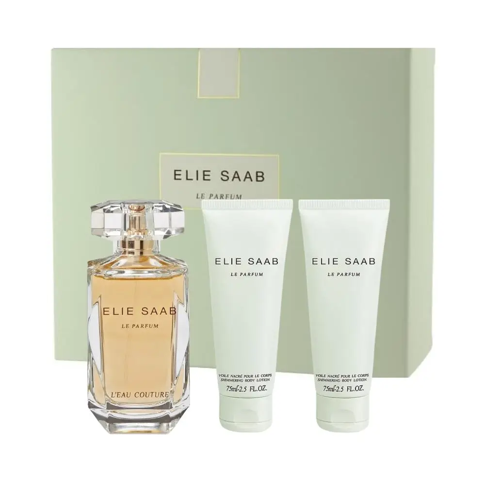 Elie Saab Le Parfum L'Eau Couture EDT 100 ml + 2x75 ml Body Lotion Kadın Parfüm Seti